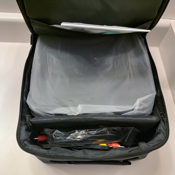 WIMIUS K8 1080P Video Projector Portable WiFi Compatible In Black - Picture 2 of 4